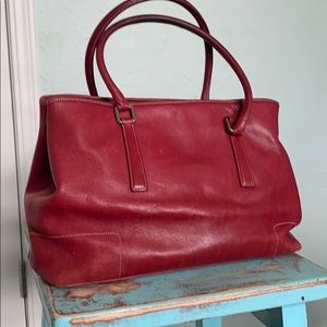 Red Leather Coach Purse